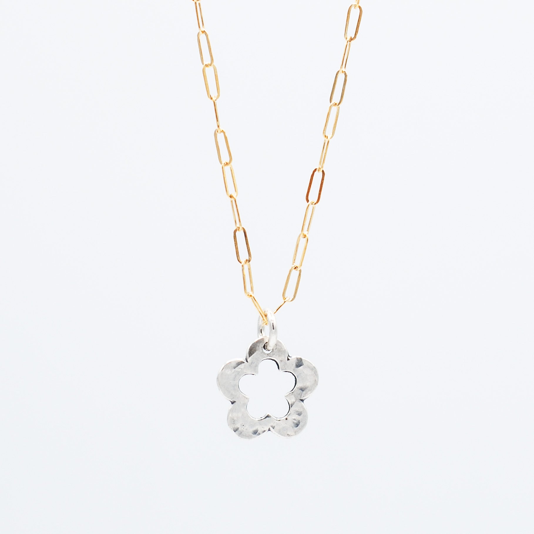 14k Gold Filled Flower Necklace - Jewel Ya