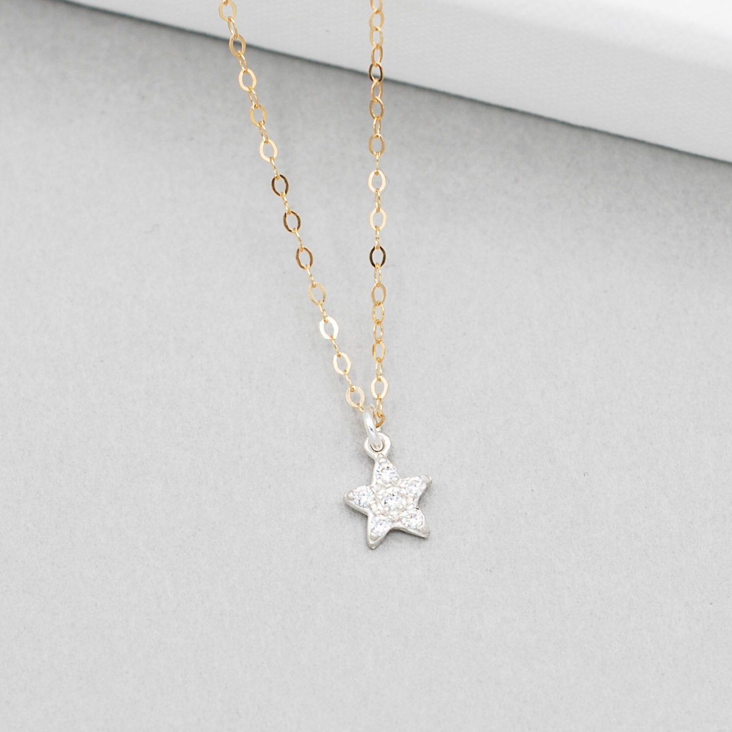 Cubic Zirconia Star Necklace - Jewel Ya