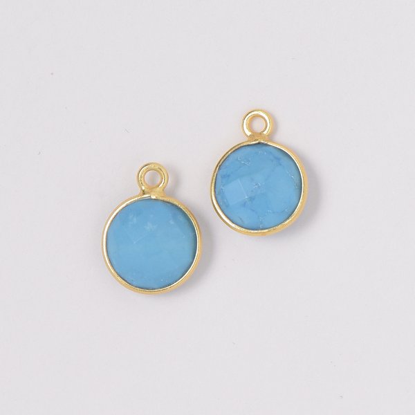 Turquoise Hoop Drops