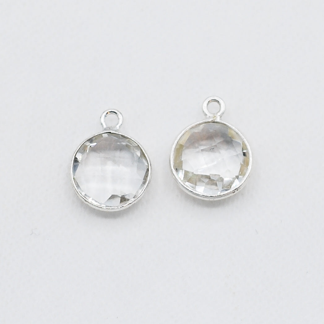Crystal Quartz Hoop Drops - Jewel Ya