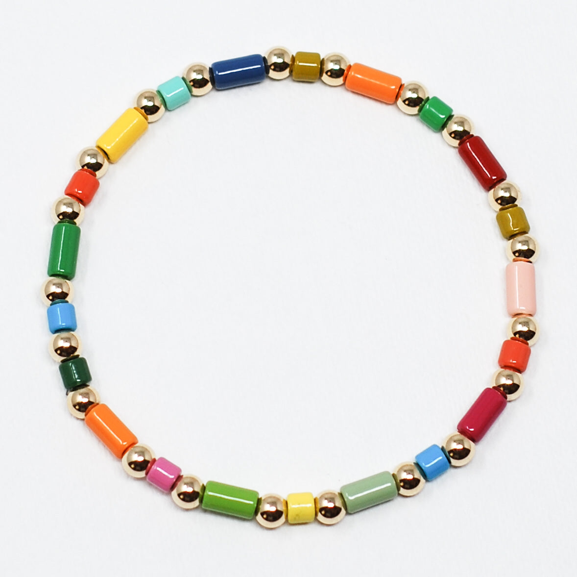 Enamel & 14k Gold Fill "Pinata" Bracelet