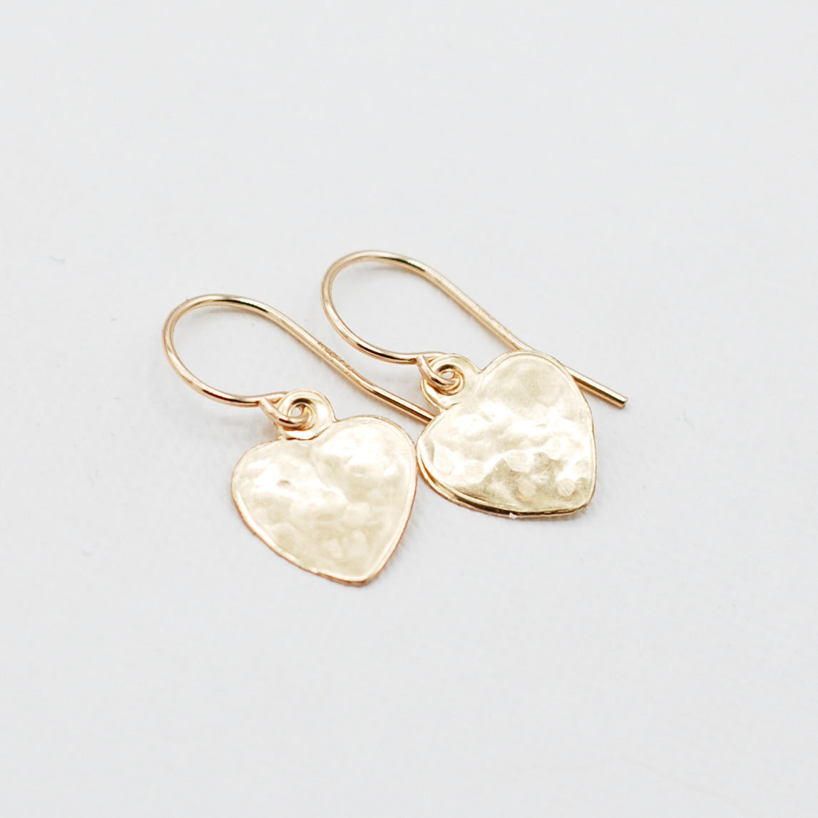 14k Gold Filled Heart Earrings - Jewel Ya