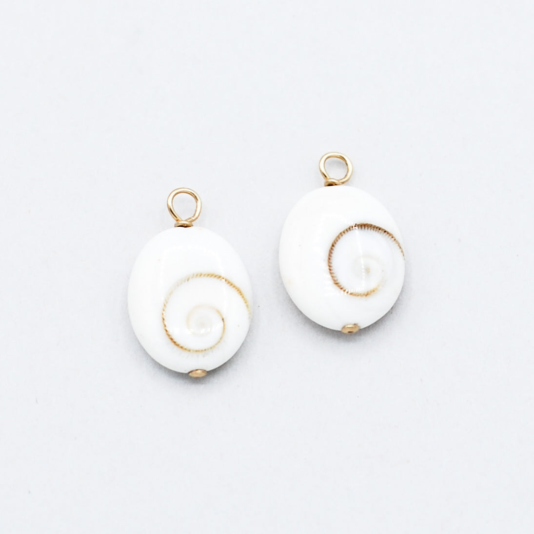 White Shell Hoop Drops - Jewel Ya