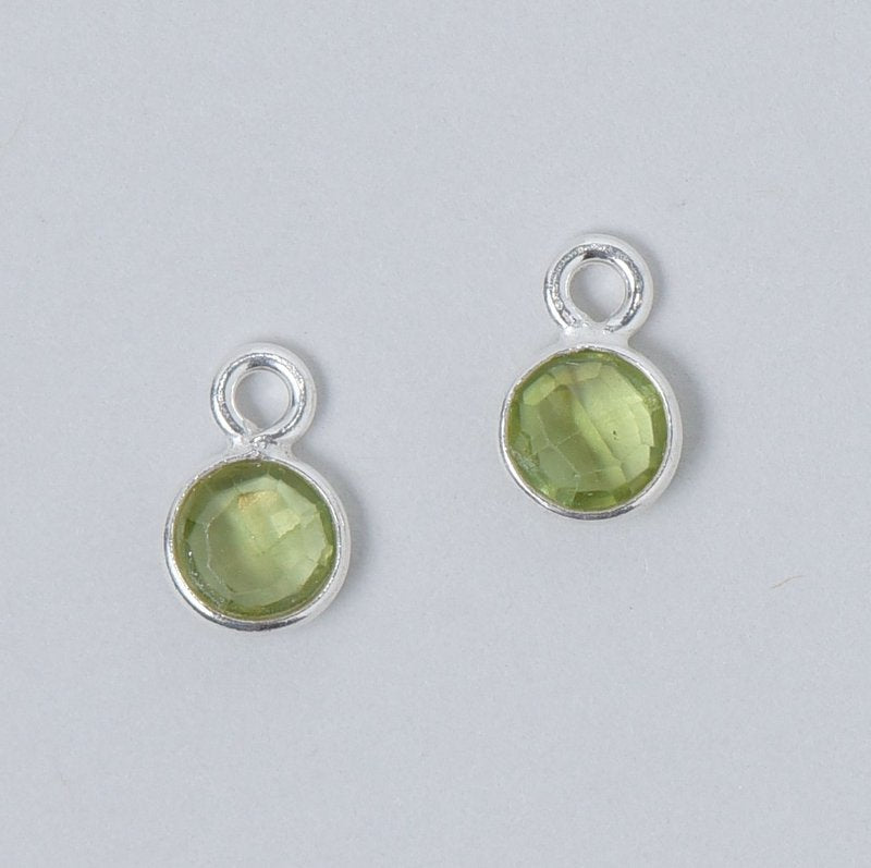 Peridot Hoop Drops