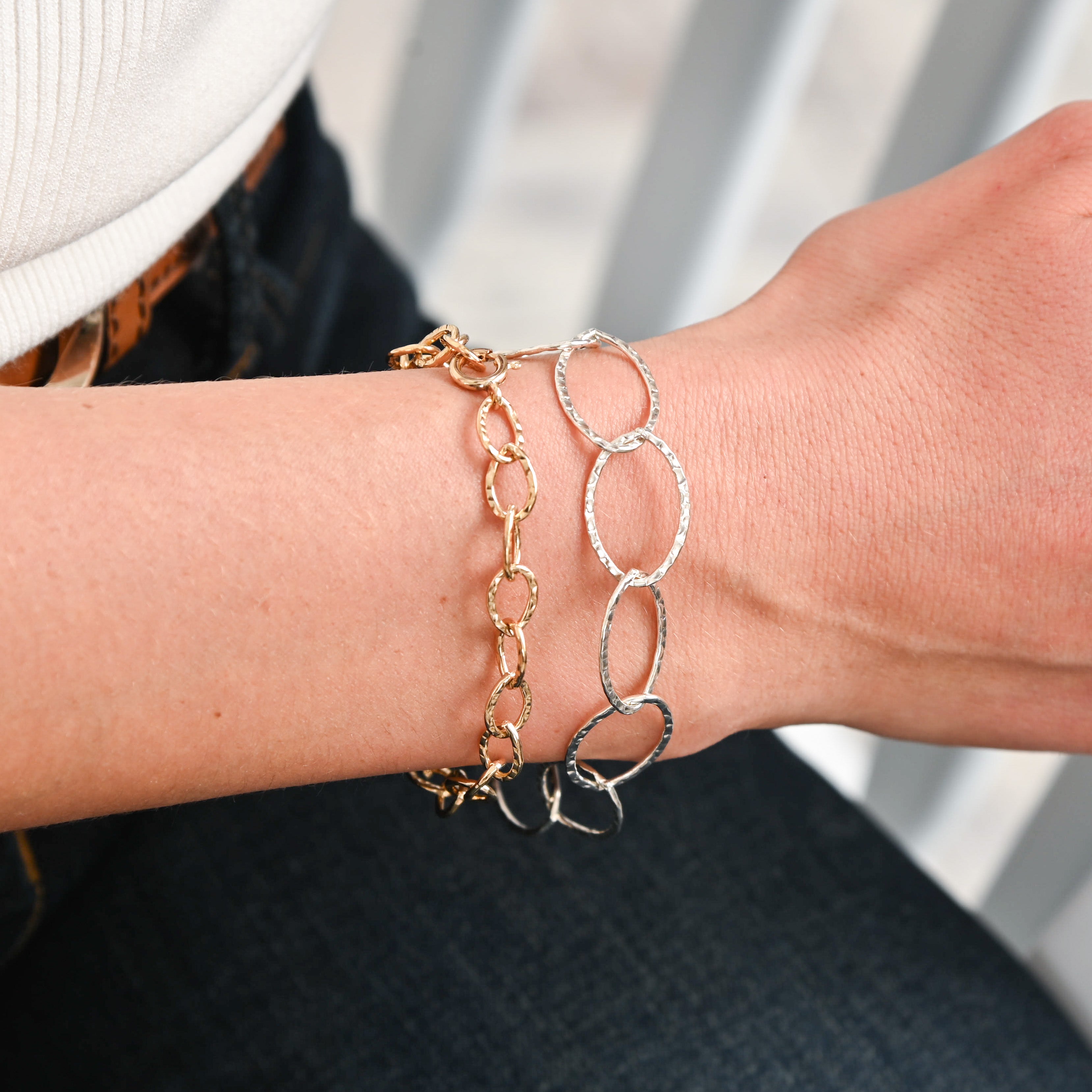 Sterling Silver Chain Bracelet - Jewel Ya