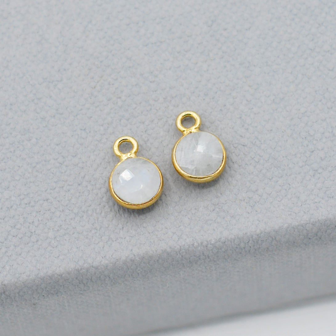 Petite Moonstone Hoop Drops - Jewel Ya