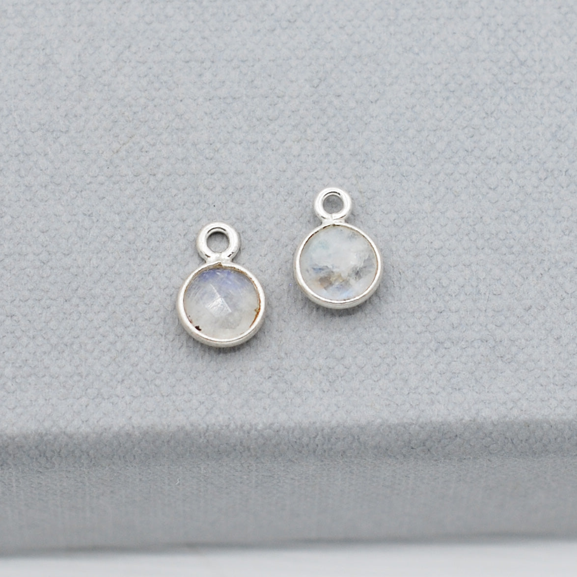 Moonstone Hoop Drops