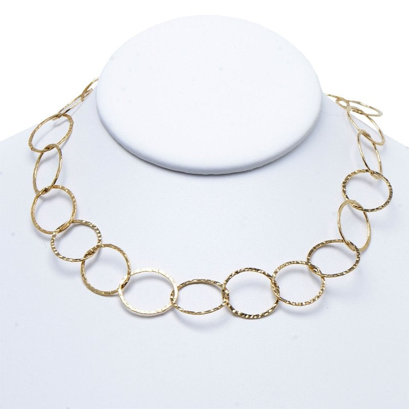 17mm Goldfill 16-30 Inch Hammered Chain