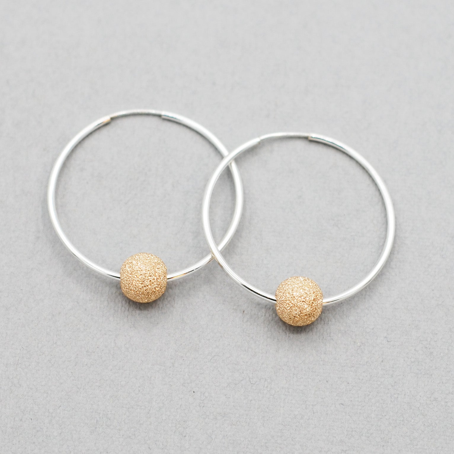 Hoops & 14k Gold Filled Sparkle Ball Drops