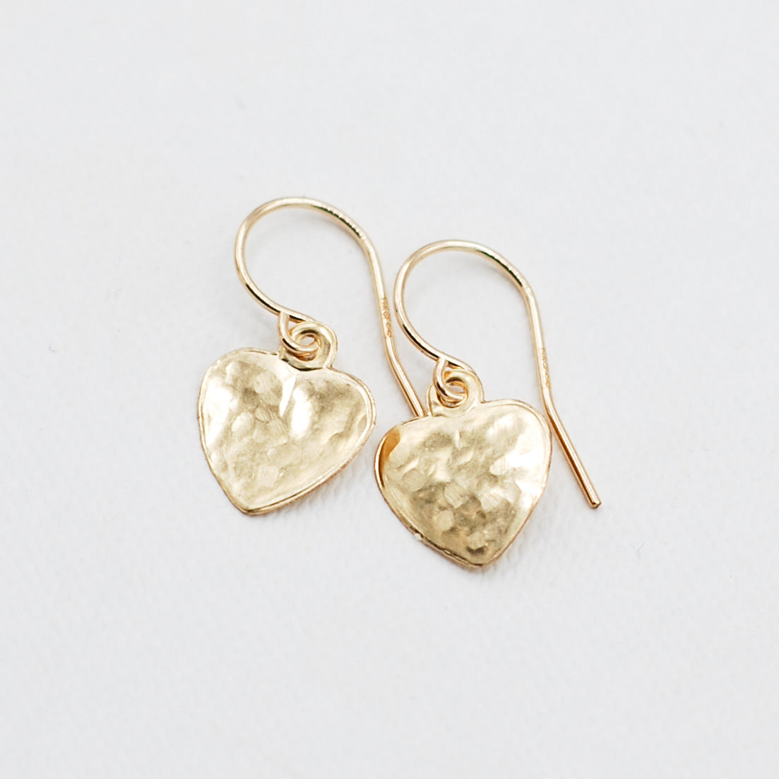 14k Gold Filled Heart Earrings - Jewel Ya