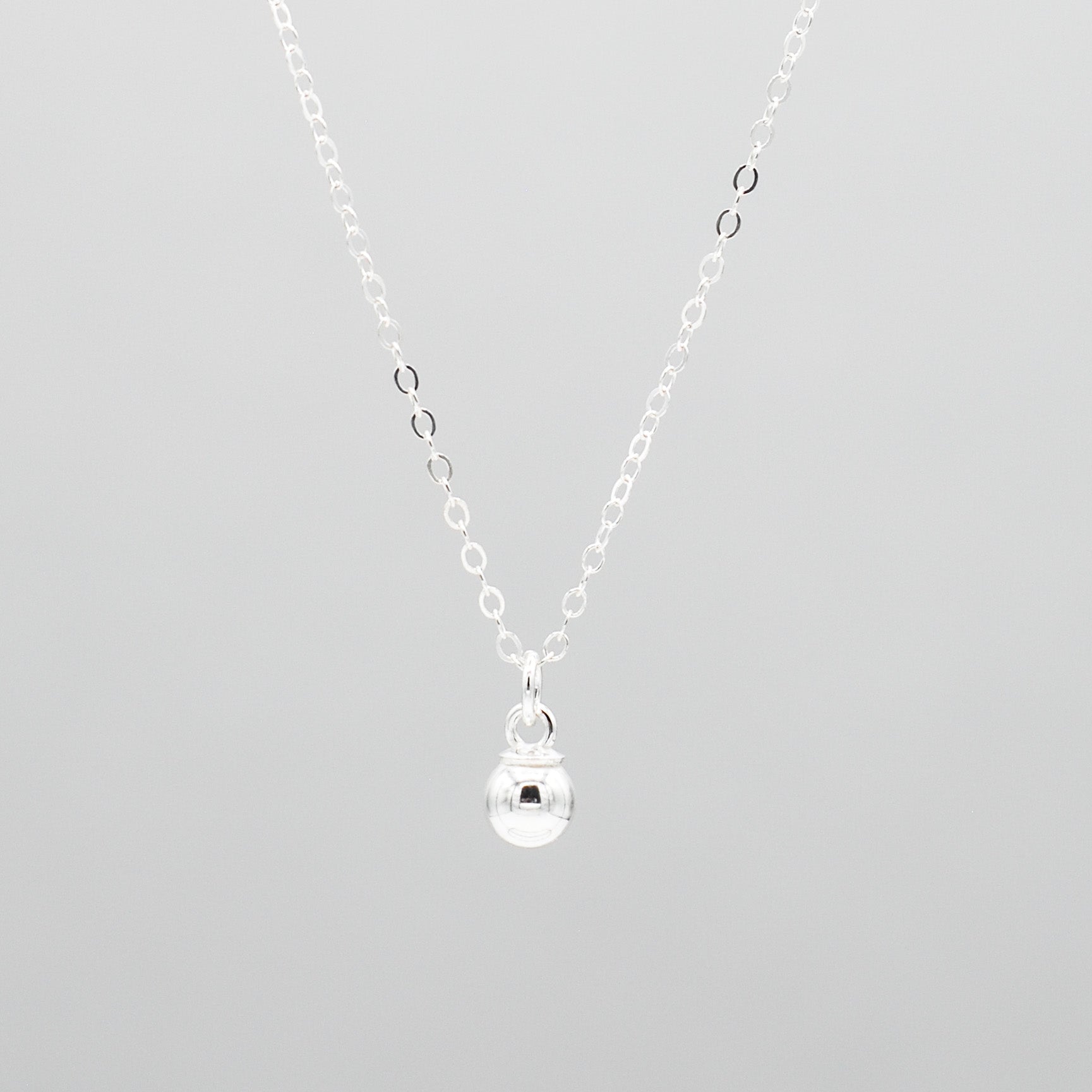 Sterling Silver Ball Necklace - Jewel Ya