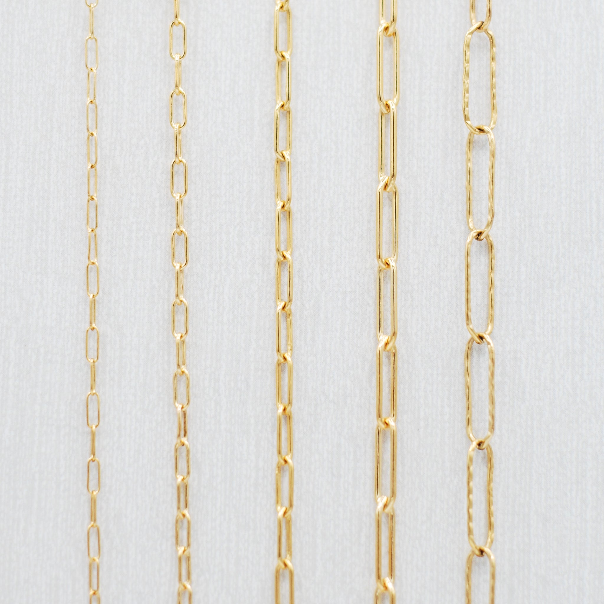 14k Gold Filled Large Paper Clip Layering Chain - Jewel Ya