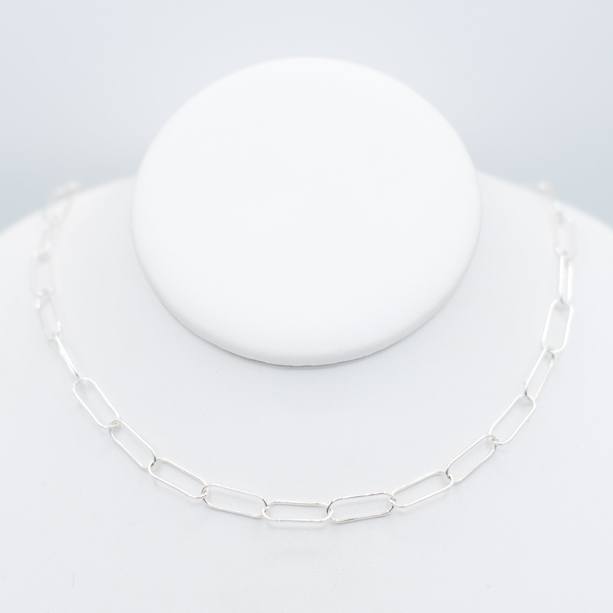 Sterling Silver Extra Large Paper Clip Layering Chain - Jewel Ya