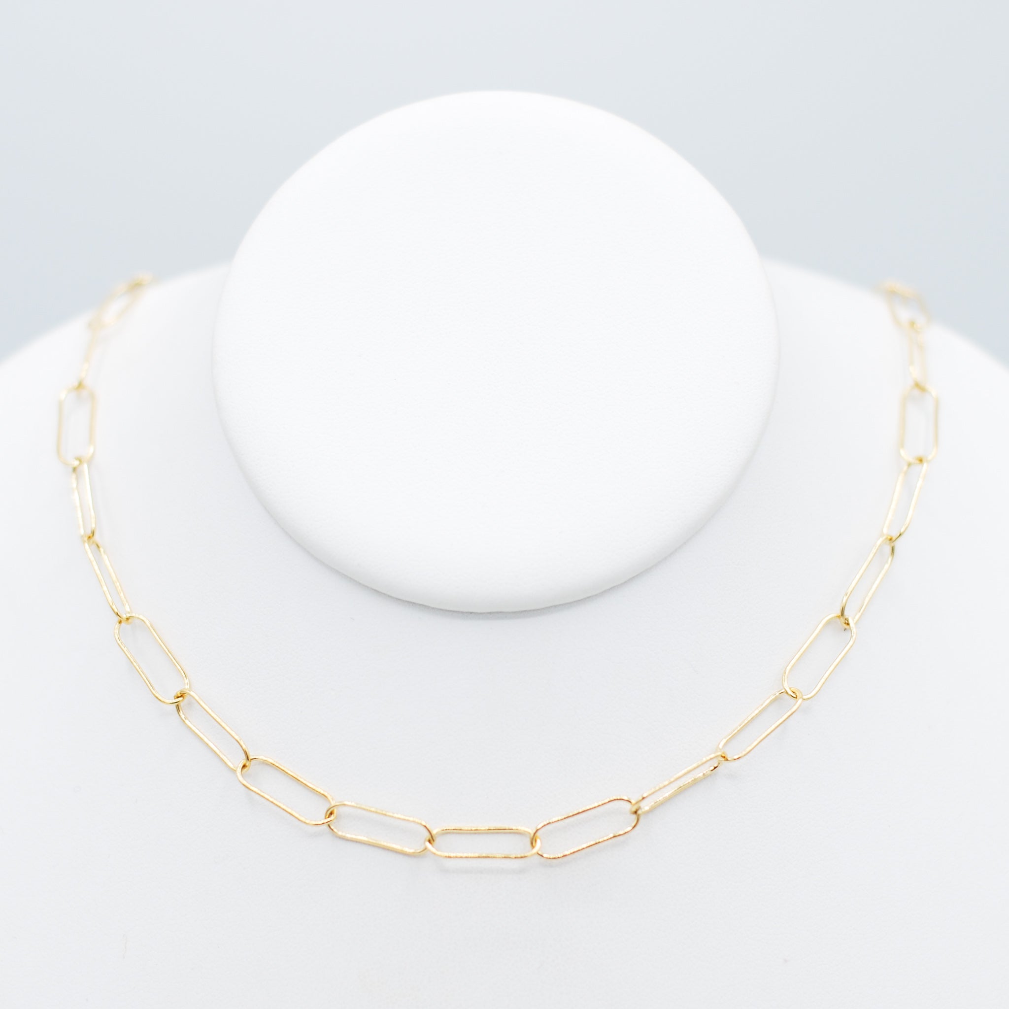 14k Gold Filled Extra Large Paper Clip Layering Chain - Jewel Ya