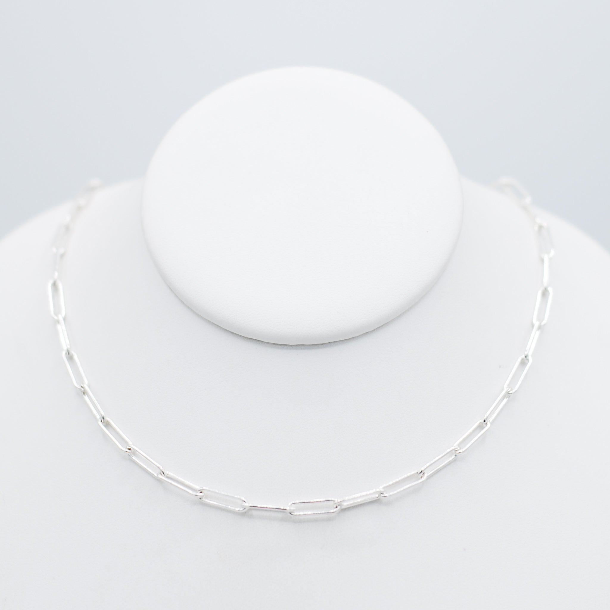 Sterling Silver Large Paper Clip Layering Chain - Jewel Ya