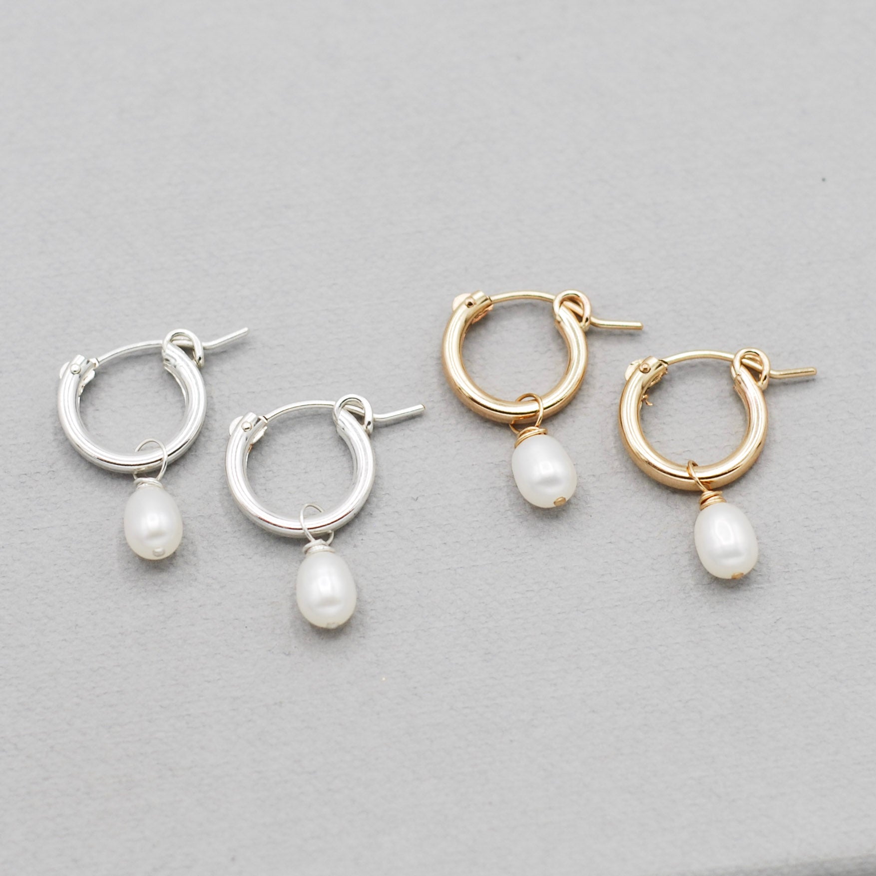 Freshwater Pearl Hoop Drops - Jewel Ya
