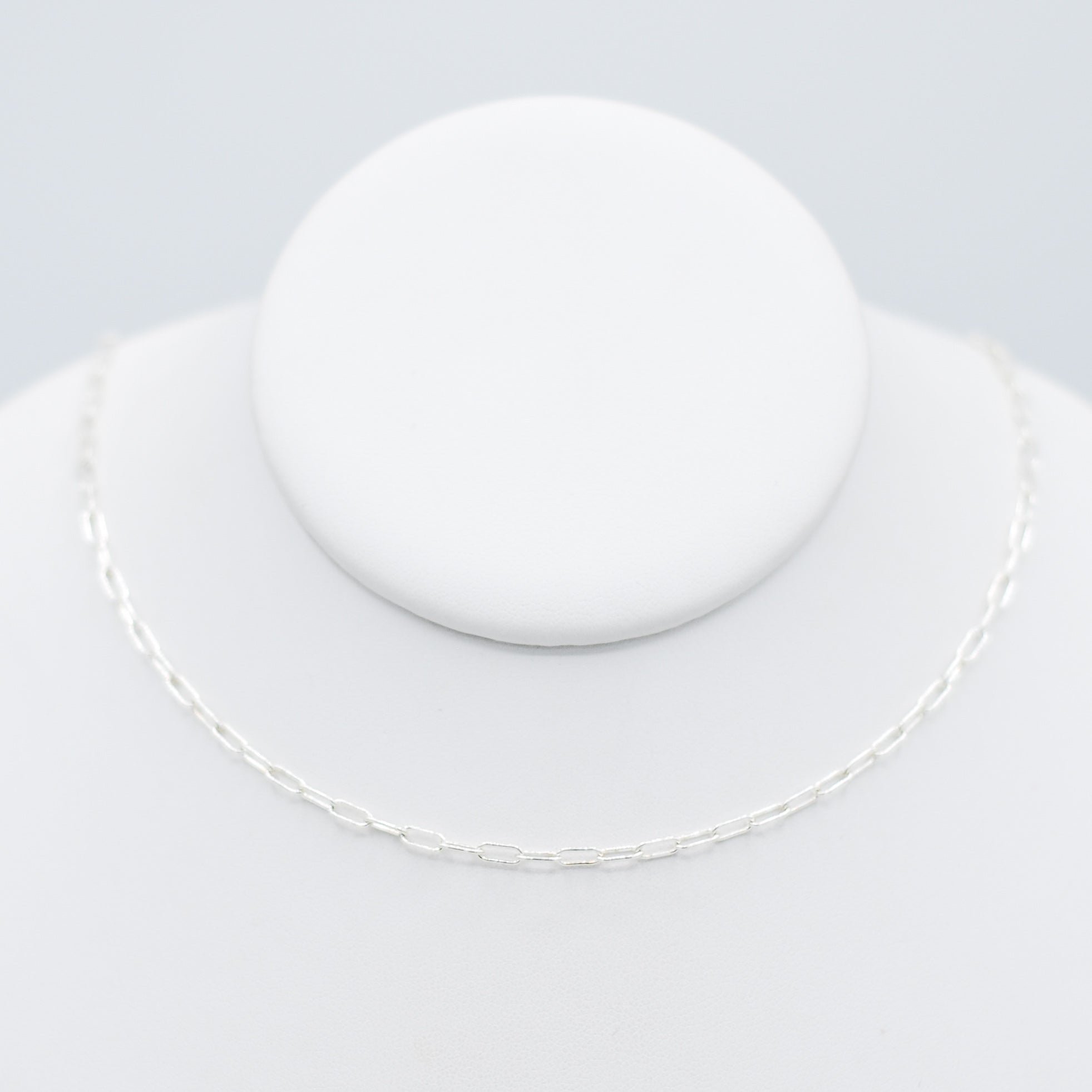 Sterling Silver Small Paper Clip Layering Chain - Jewel Ya