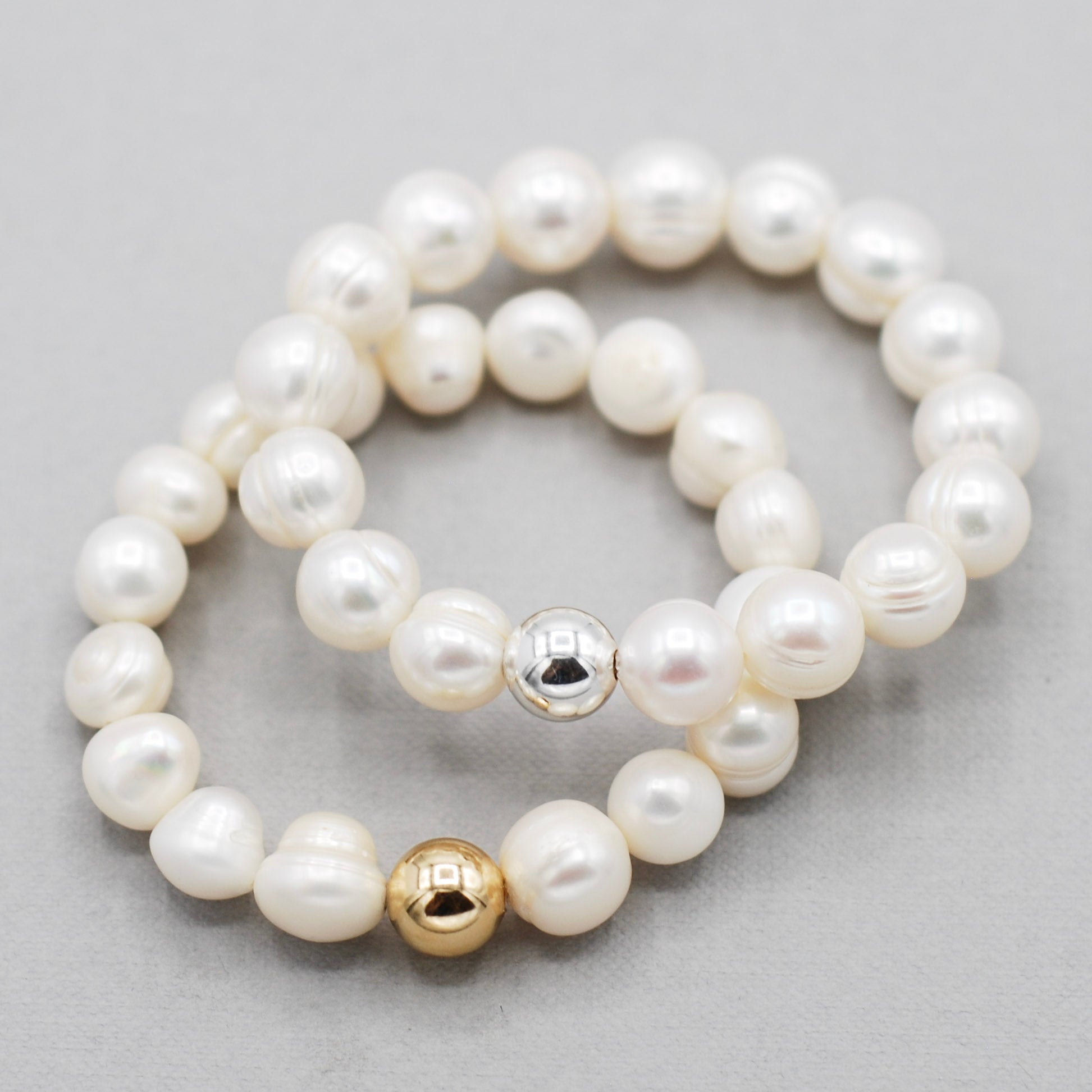 Freshwater Pearl & Beaded Lux Bracelet - Jewel Ya