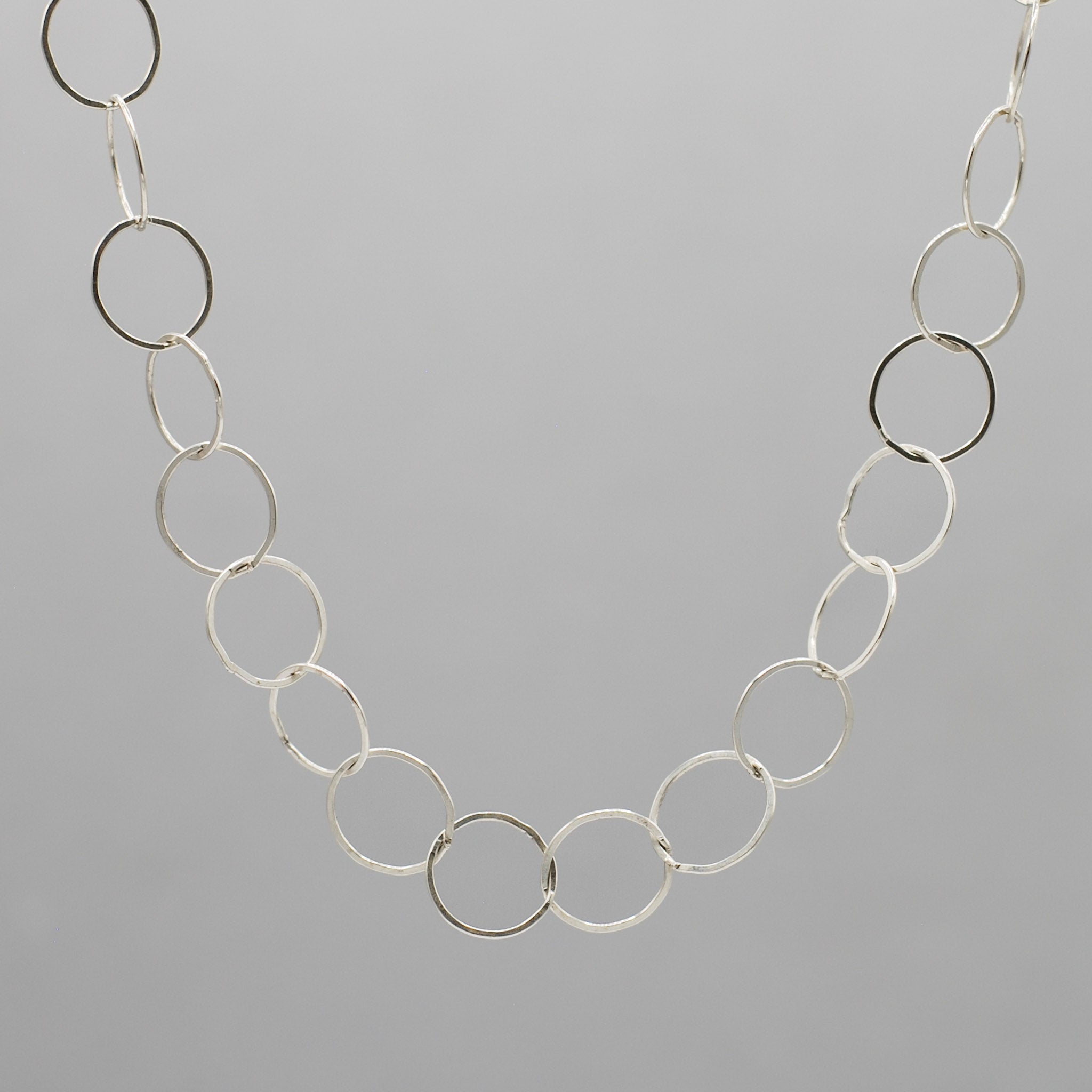 Sterling Silver 13mm Circle Layering Chain - Jewel Ya