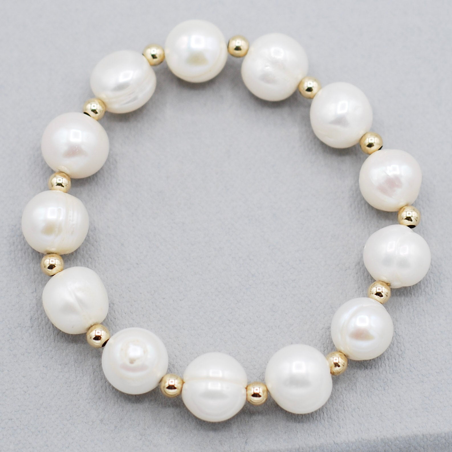 Freshwater Pearl & 14k Gold Filled or Sterling Silver Bracelet - Jewel Ya