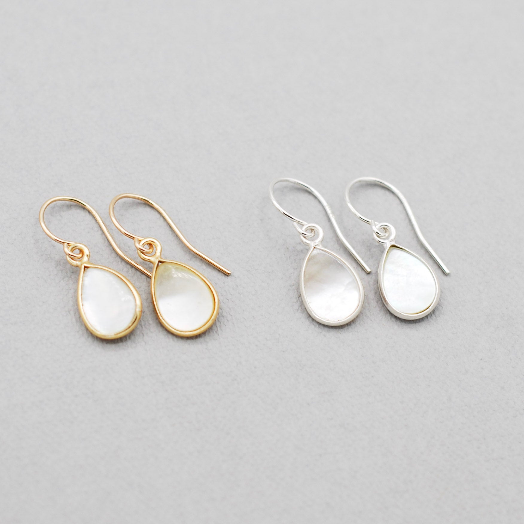 Mother of Pearl Teardrop Earrings - Jewel Ya