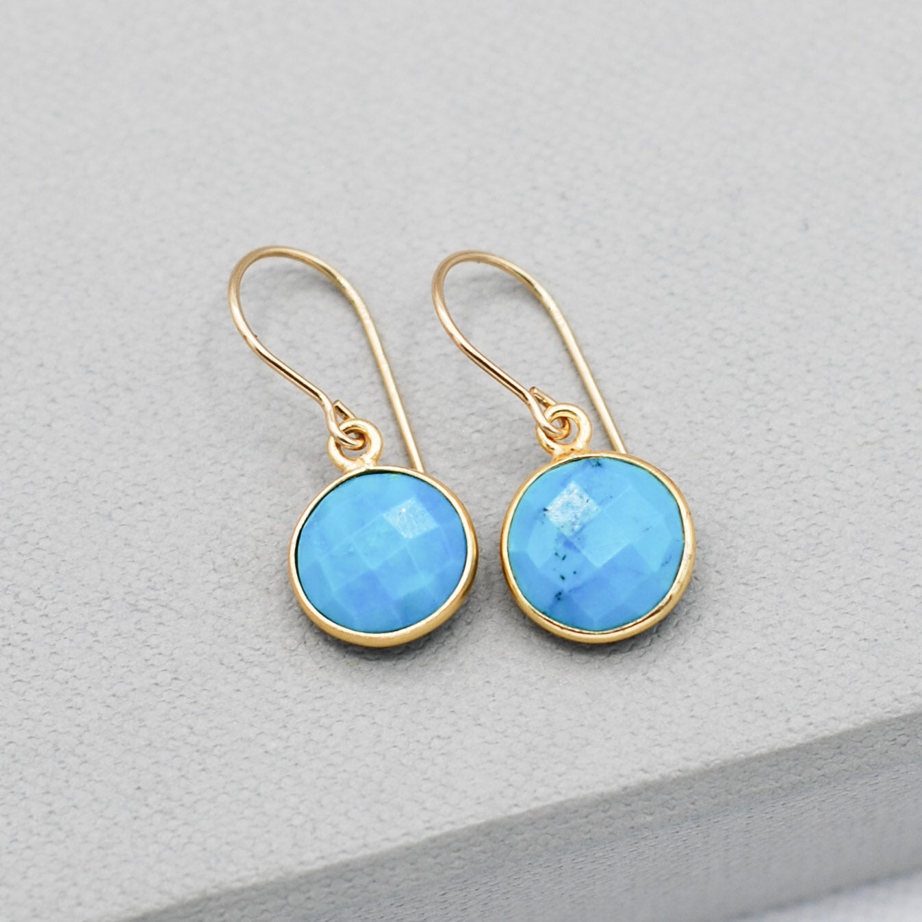 Turquoise & 14k Gold Filled Earrings - Jewel Ya