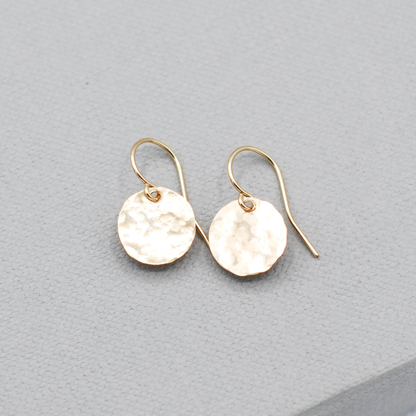 14k Gold Filled Disc Earrings - Jewel Ya