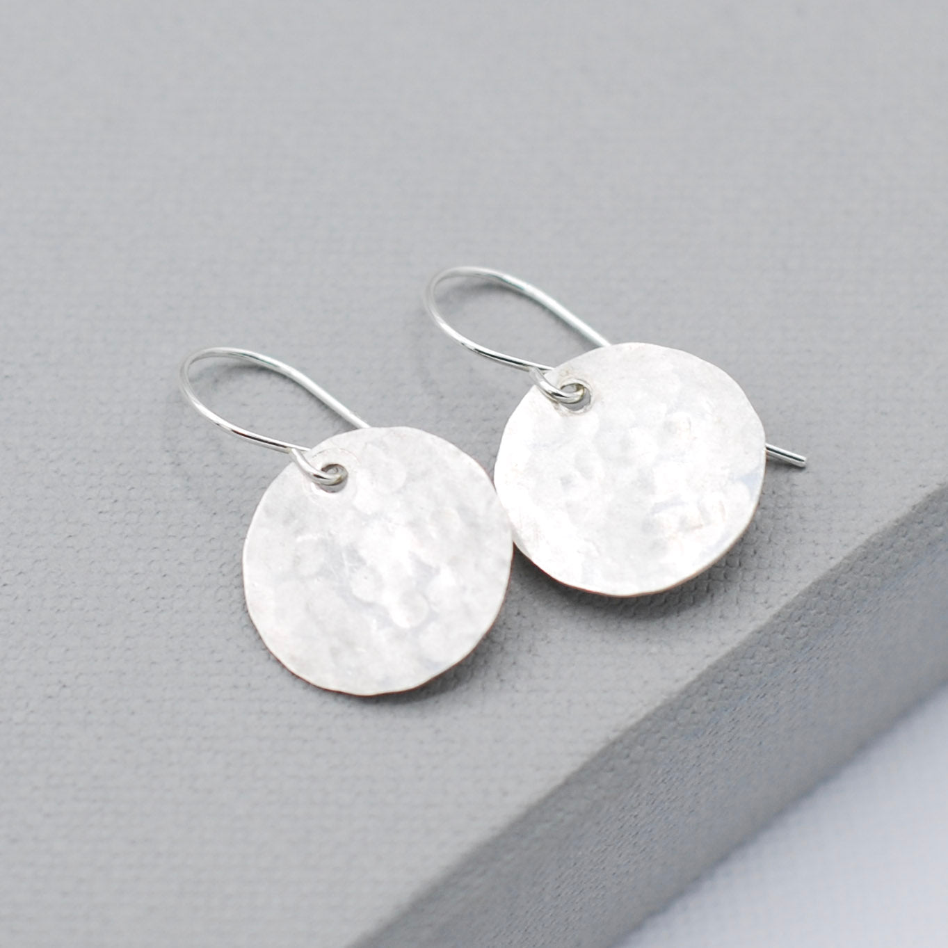 Sterling Silver Hammered Earrings - Jewel Ya