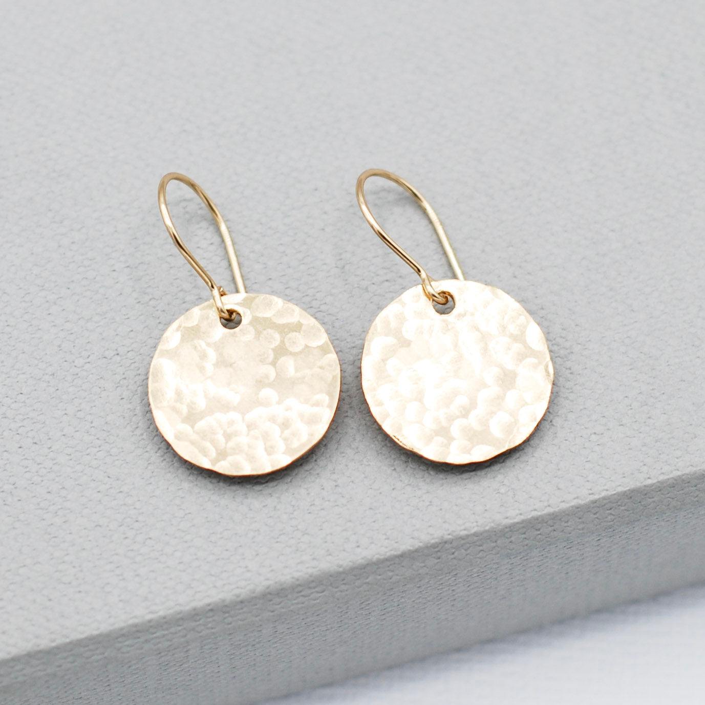 14k Gold Filled Disc Earrings - Jewel Ya