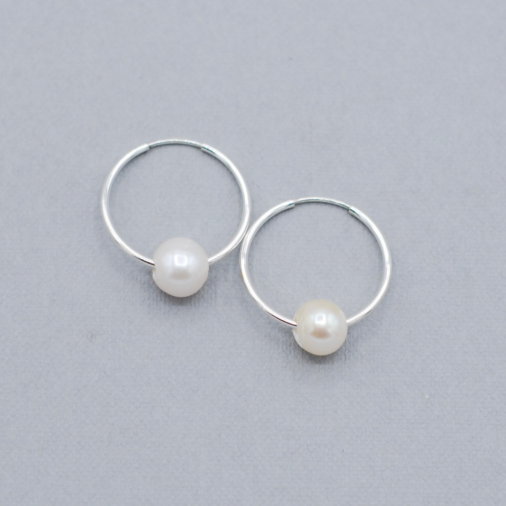 Hoops & Freshwater Pearl Hoop Drops - Jewel Ya