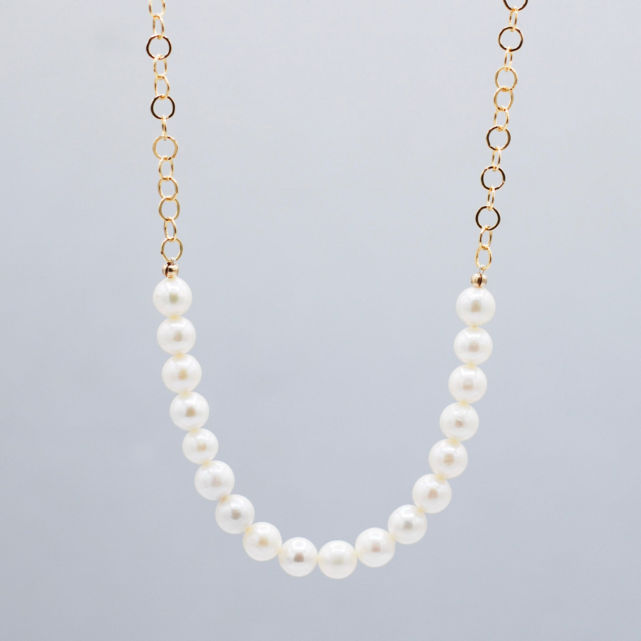 Freshwater Pearl & 14k Gold Filled Necklace - Jewel Ya