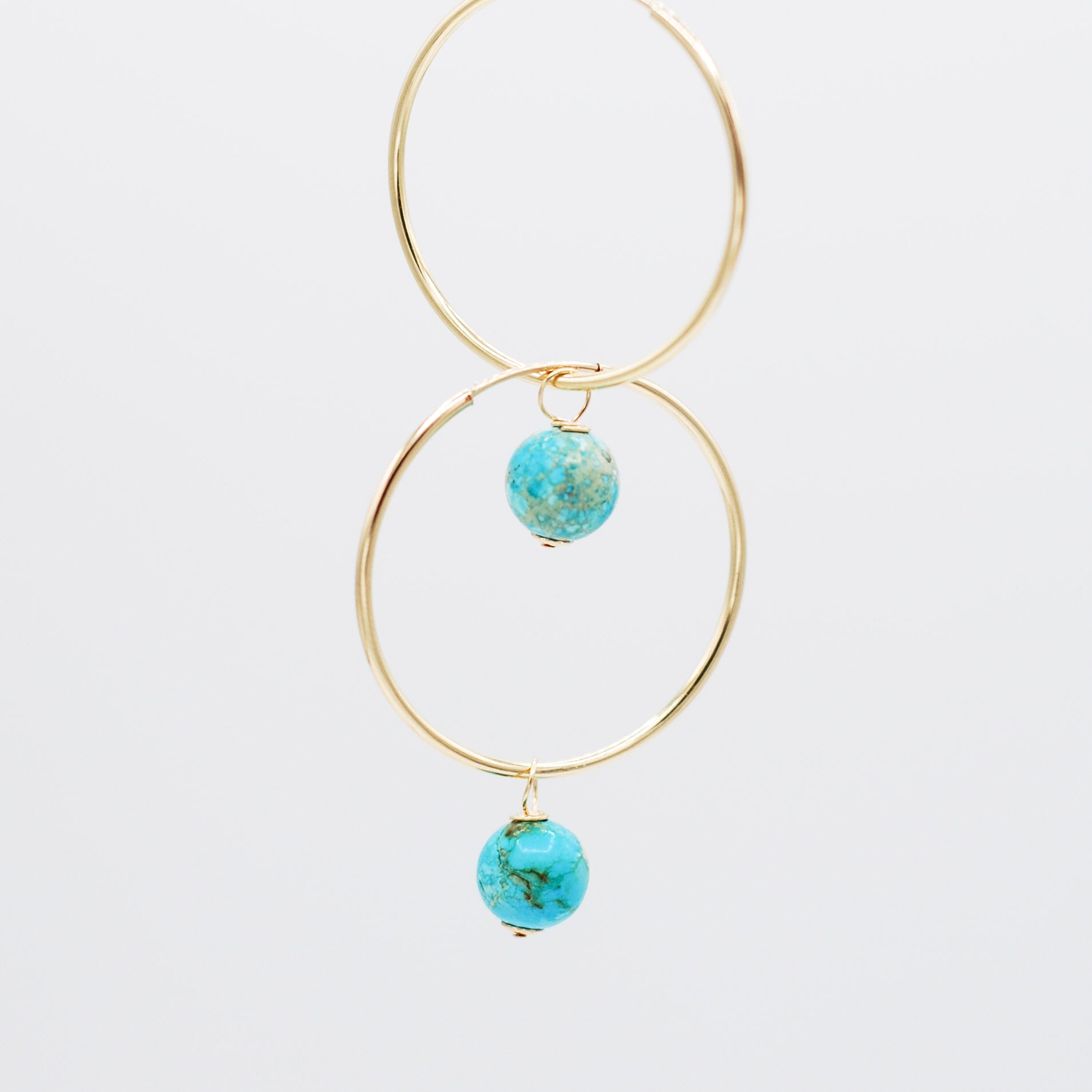 Imperial Jasper Hoop Drops - Jewel Ya