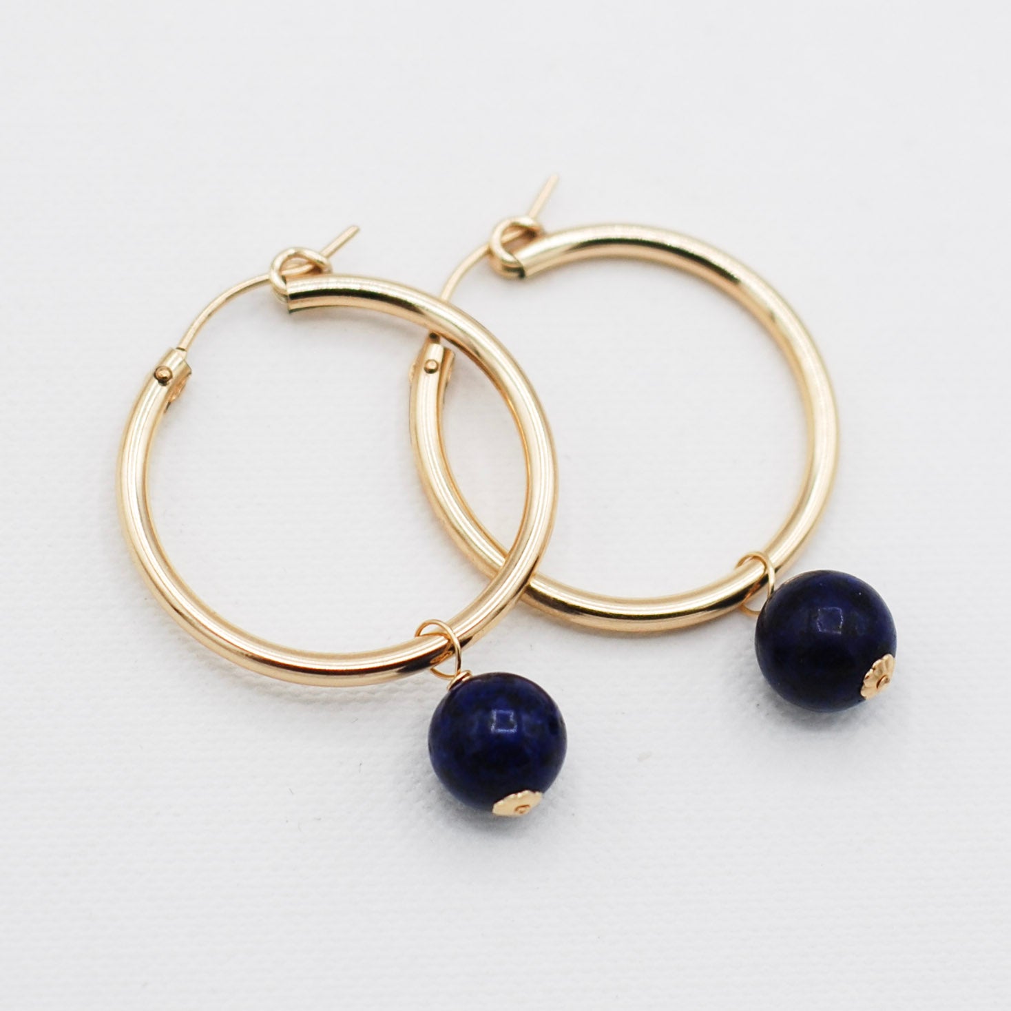 Large 14k Gold Filled Tube Hoops - Jewel Ya