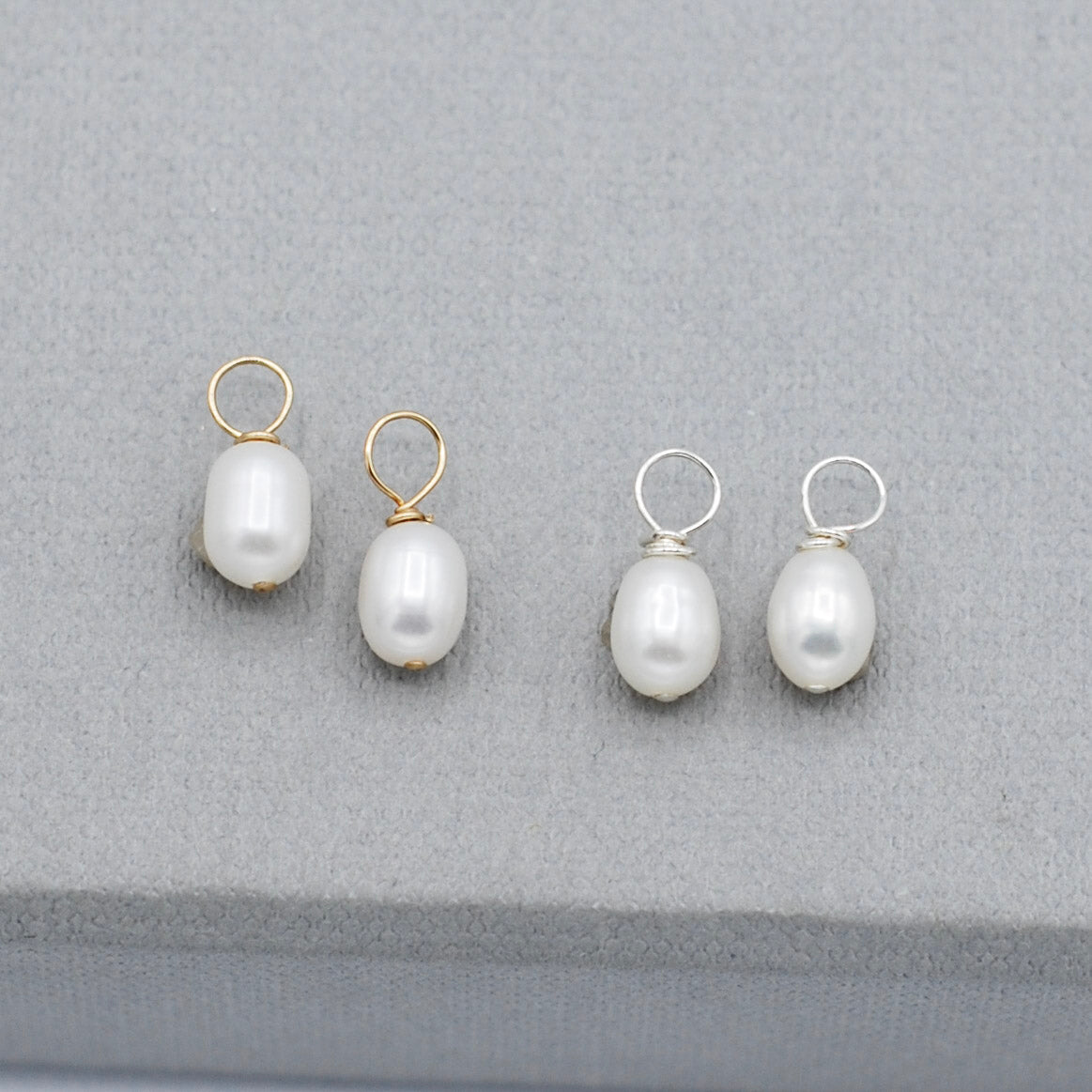 Freshwater Pearl Hoop Drops - Jewel Ya