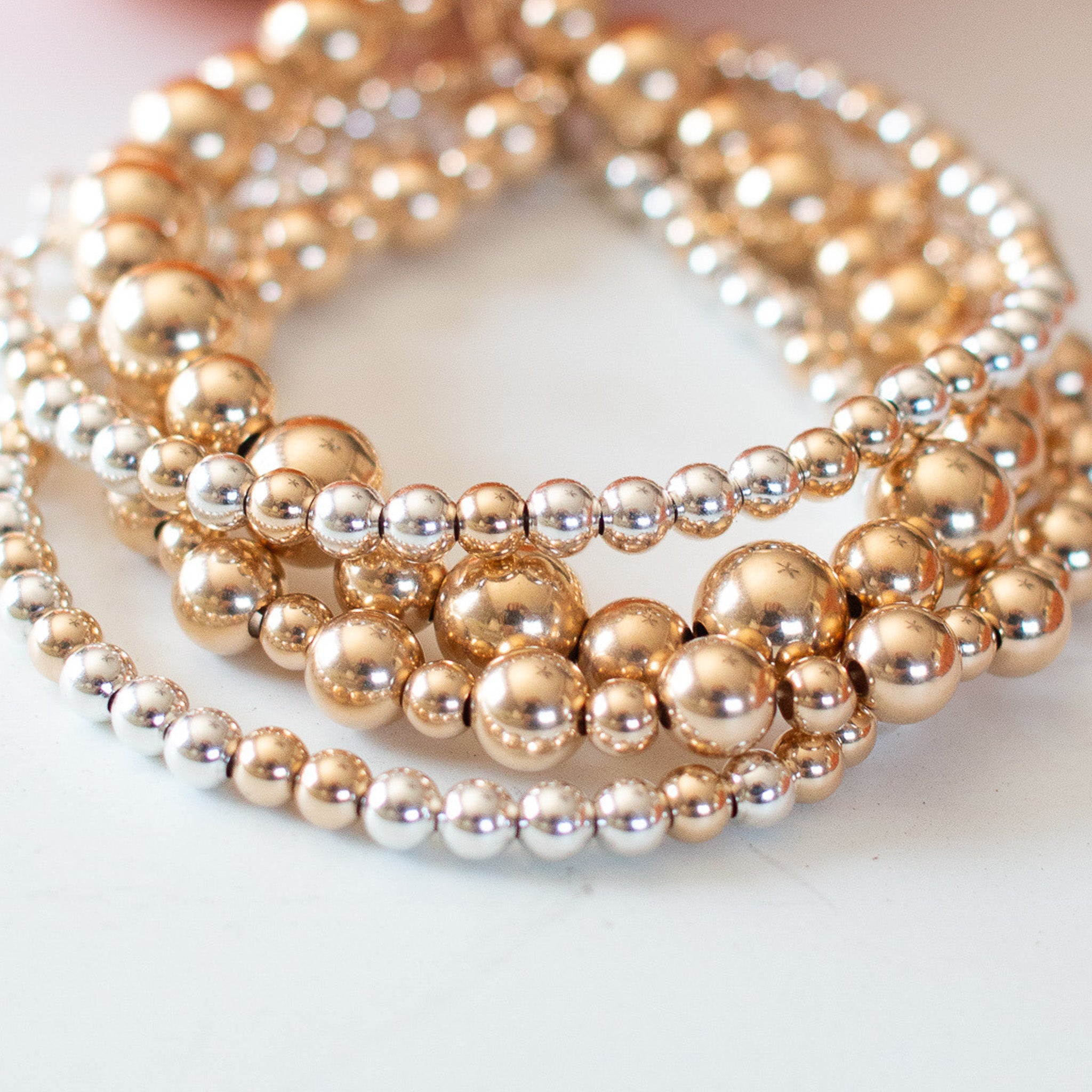 3mm Sterling Silver & 14k Gold Filled Bracelet - Jewel Ya