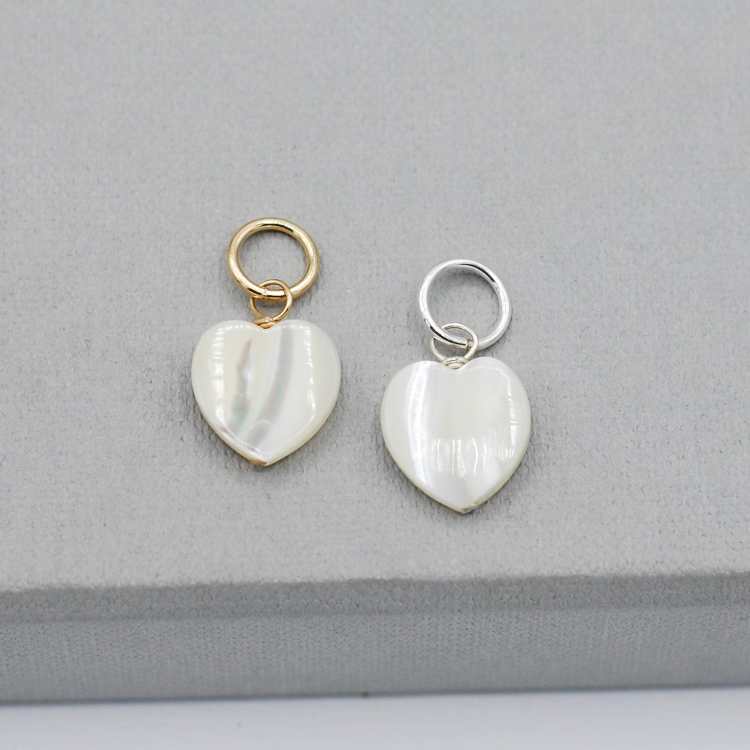 Mother of Pearl Heart Charm