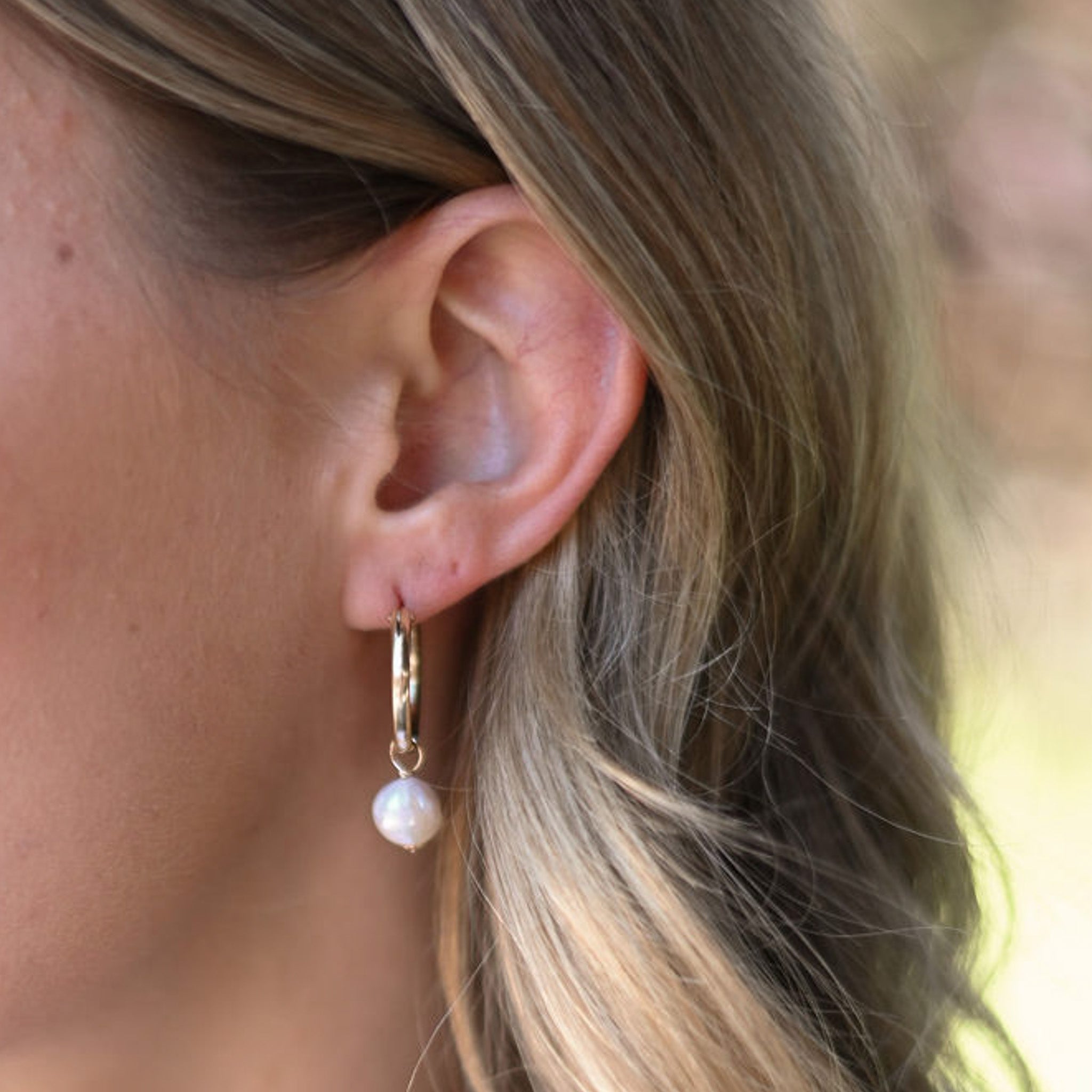 Extra Large Sterling Silver Tube Hoops - Jewel Ya