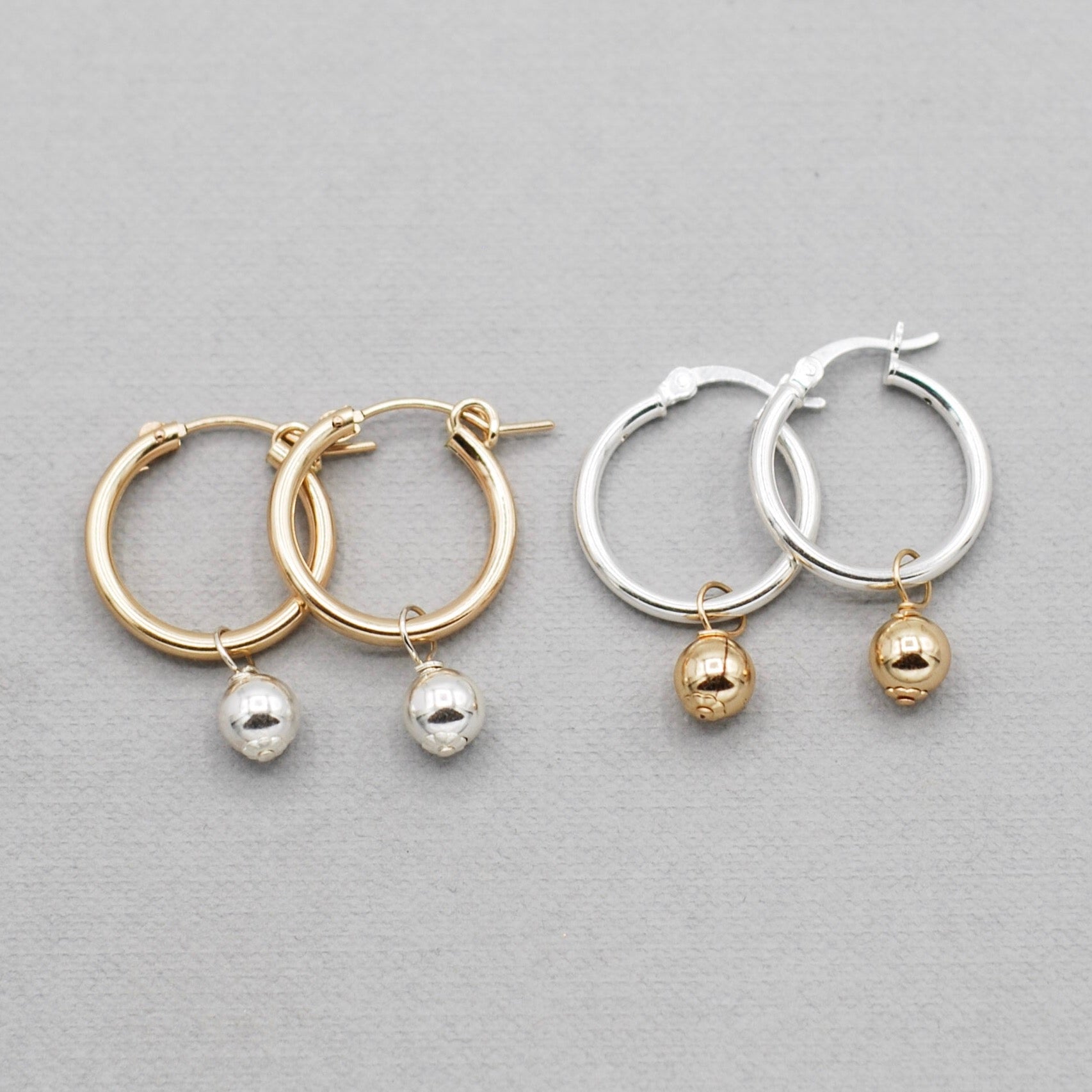 Tube Hoops & Beaded Lux Drops - Jewel Ya