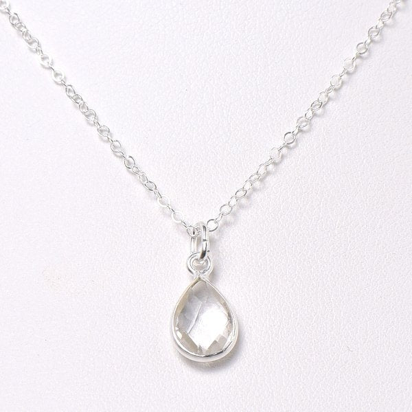 Crystal Quartz & Sterling Silver Necklace