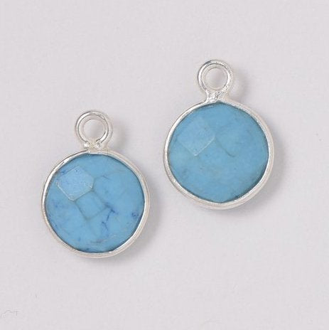 Turquoise Hoop Drops