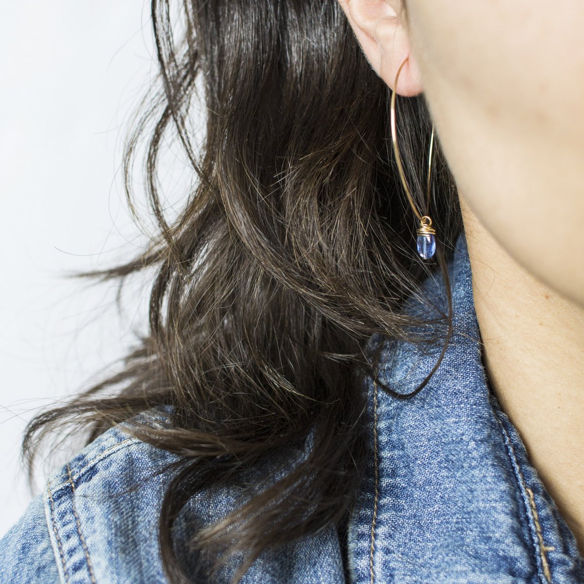 Kyanite Hoop Drops