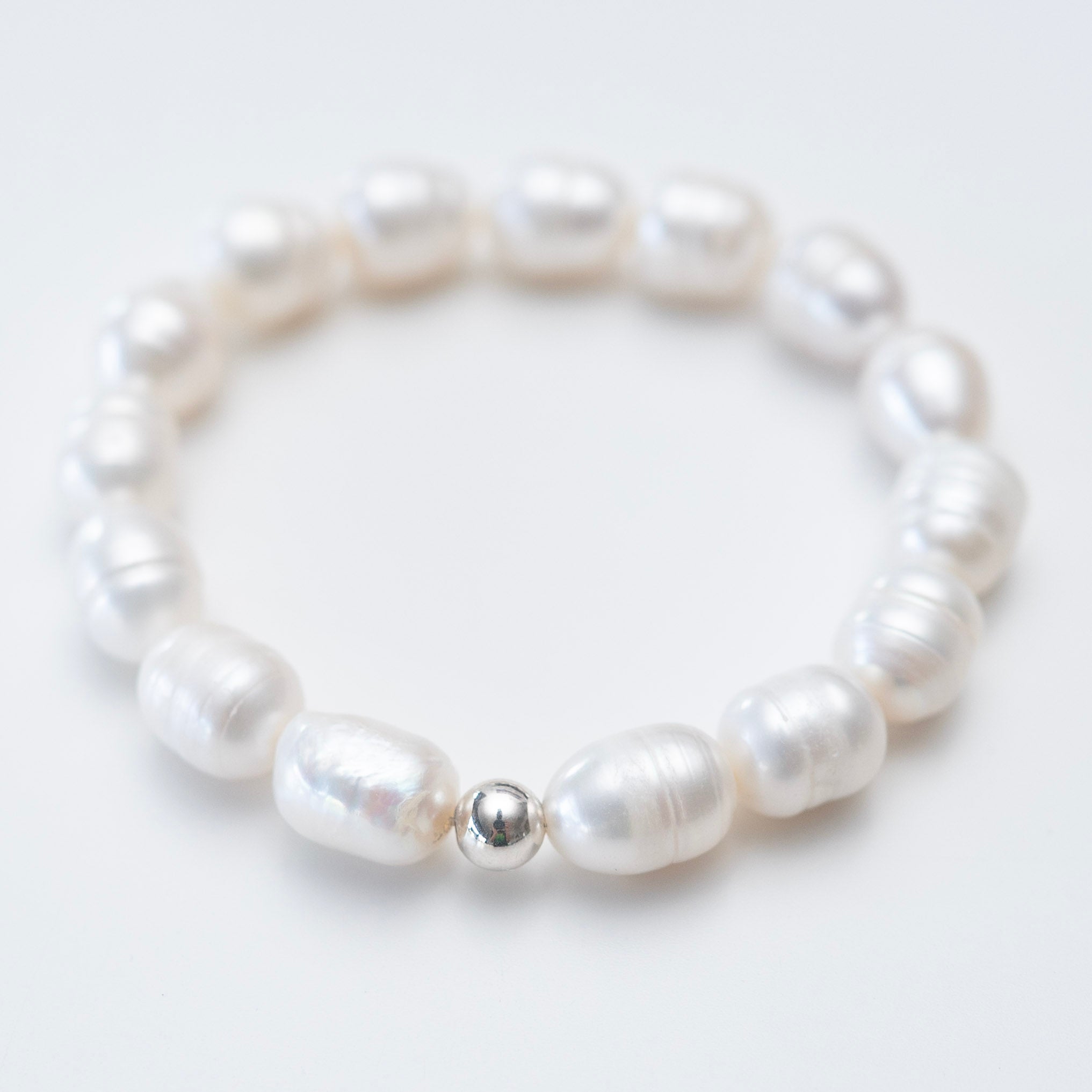 Freshwater Pearl Oval Beaded Bracelet - Jewel Ya