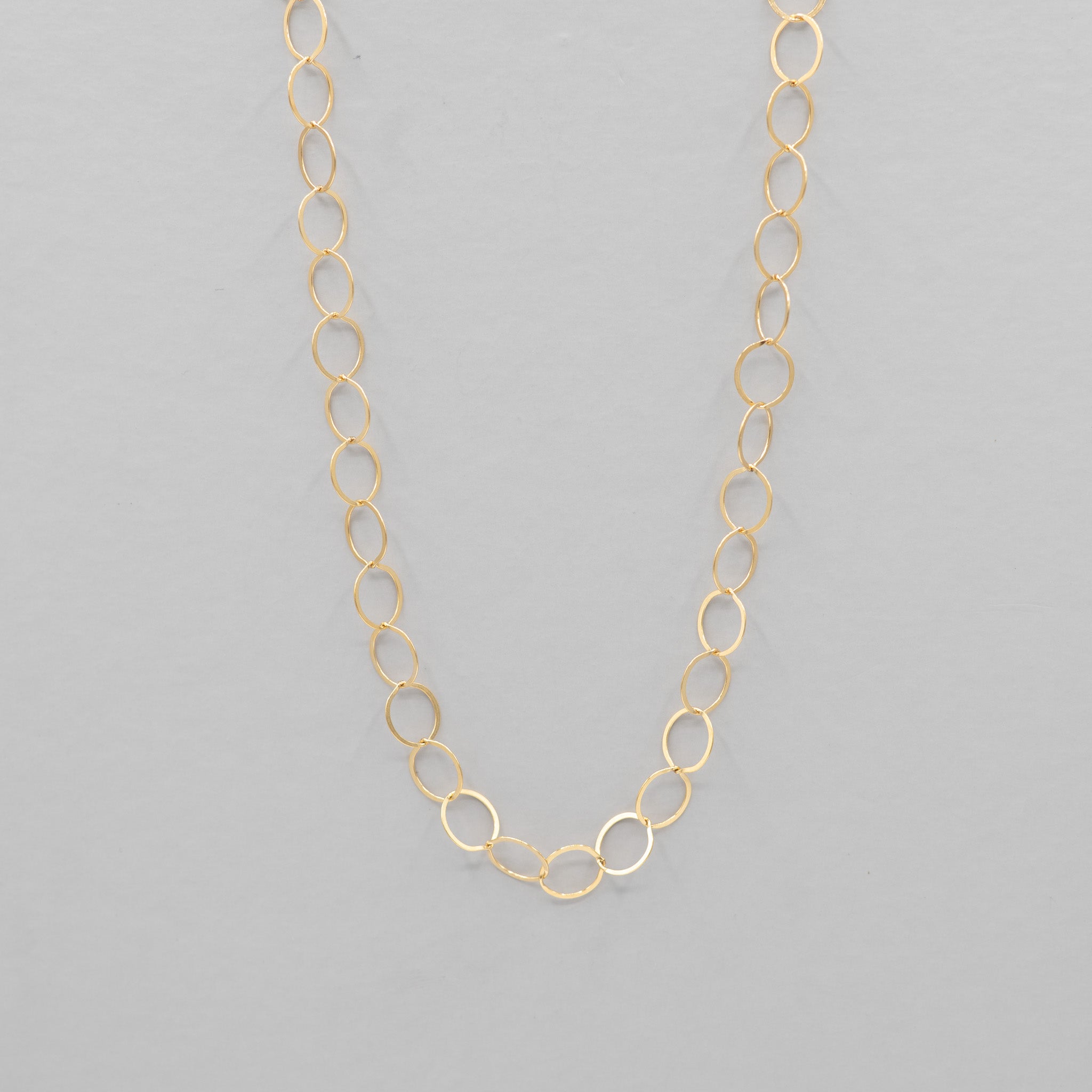 14k Gold Filled 10mm Circle Layering Chain