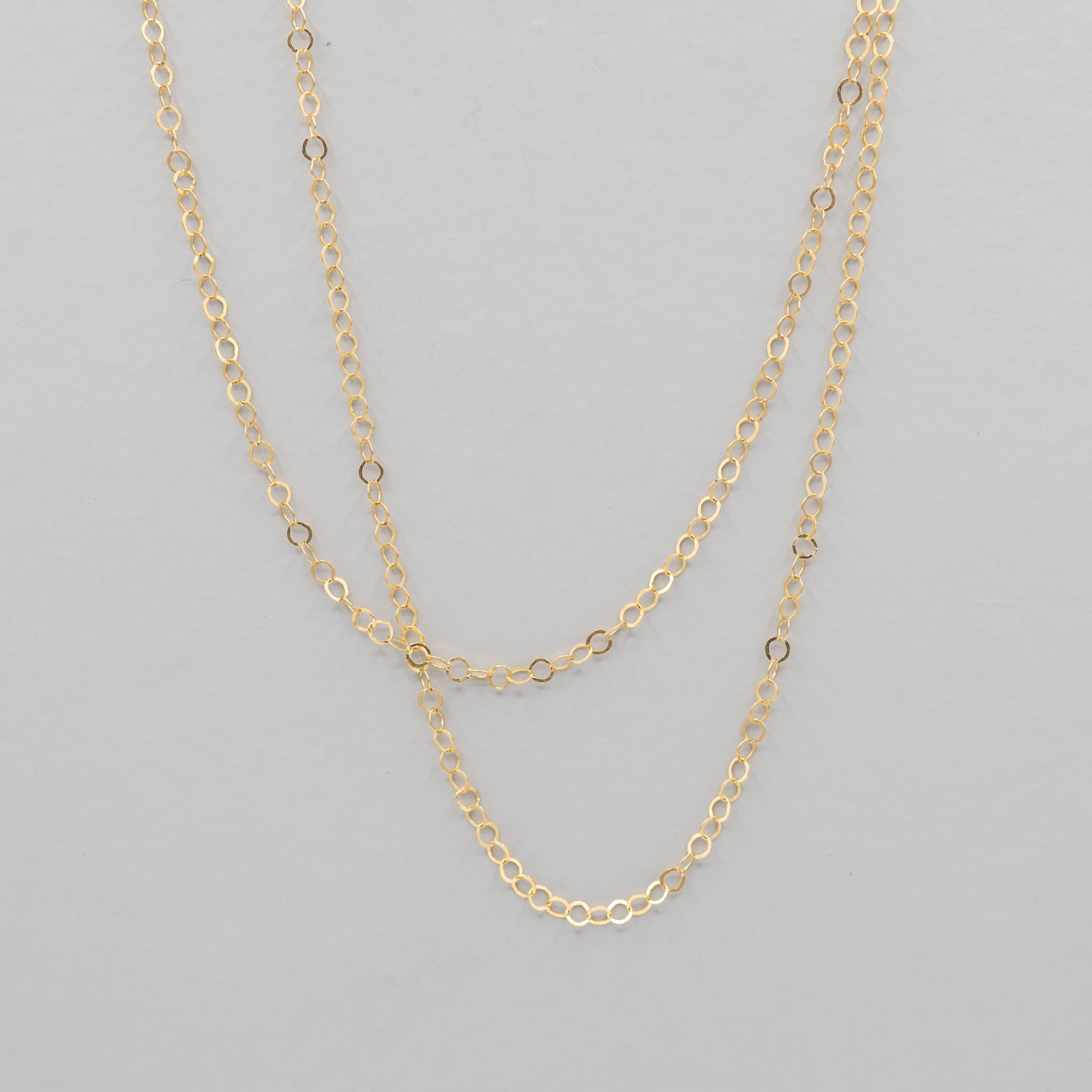 14k Gold Filled 3mm Circle Layering Chain