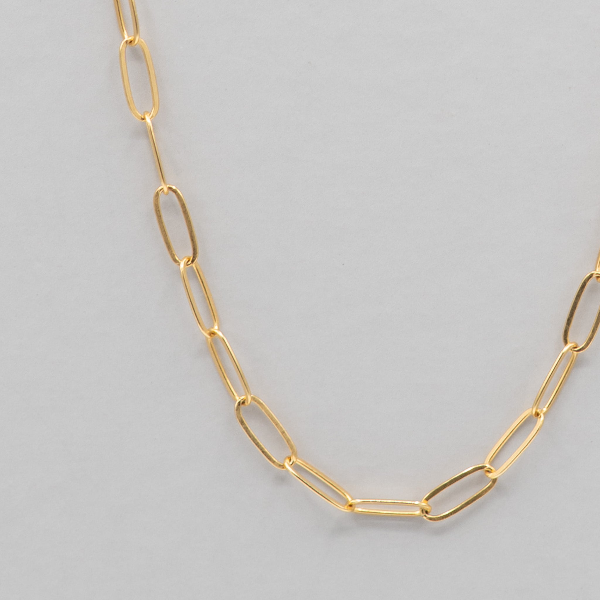 14k Gold Filled Medium Paper Clip Layering Chain - Jewel Ya