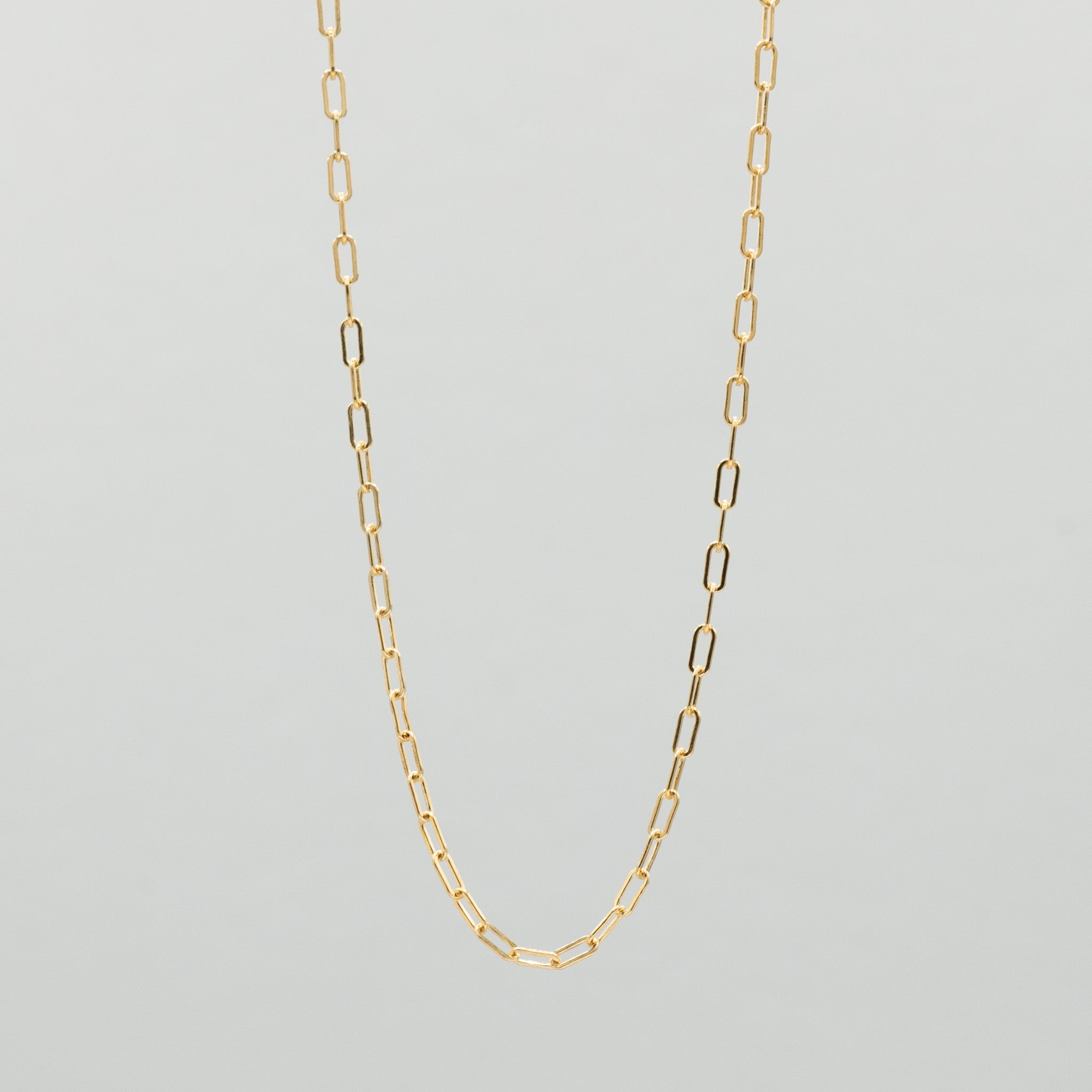 14k Gold Filled Small Paper Clip Layering Chain