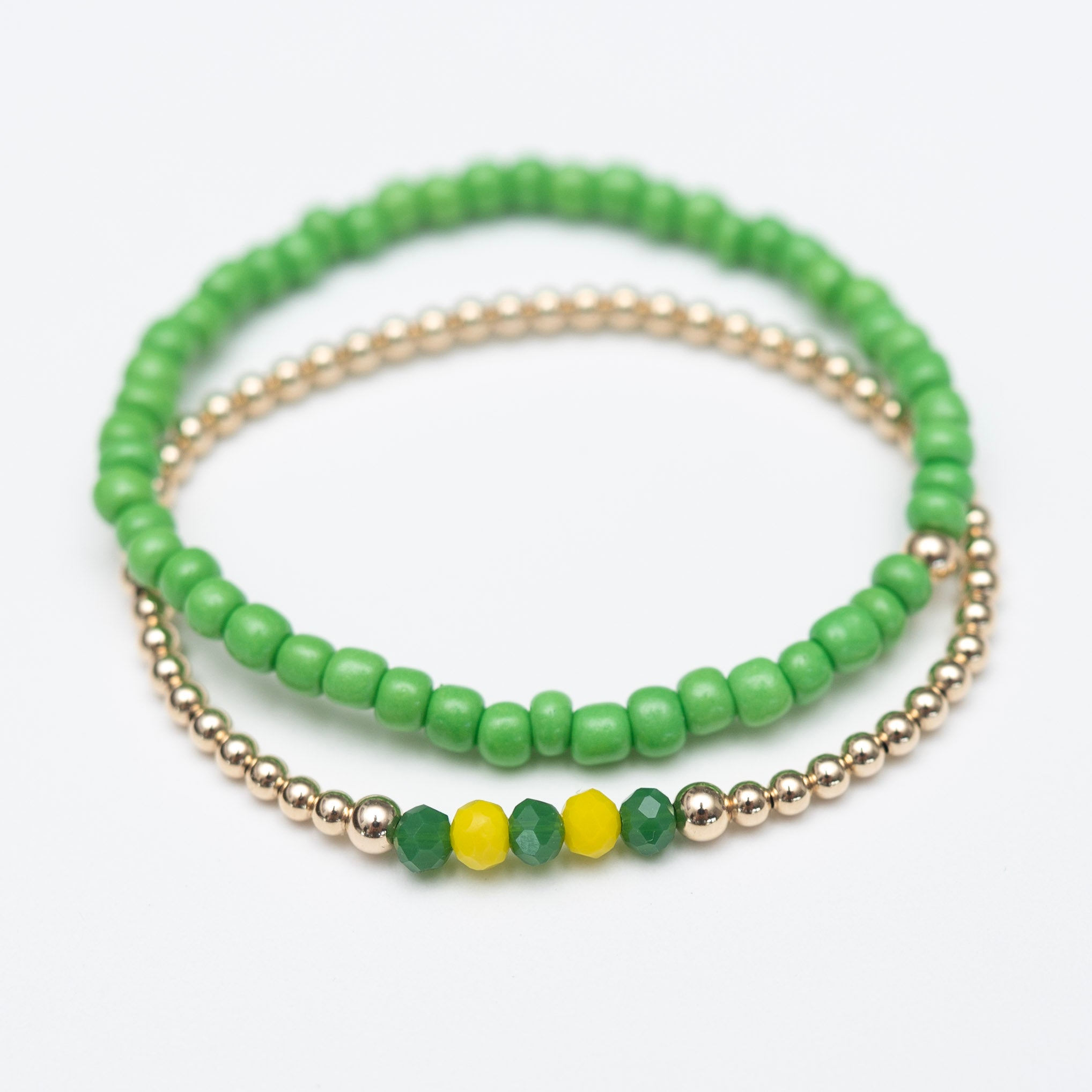 14k Gold Filled Game Day Bracelet & Stacker Set