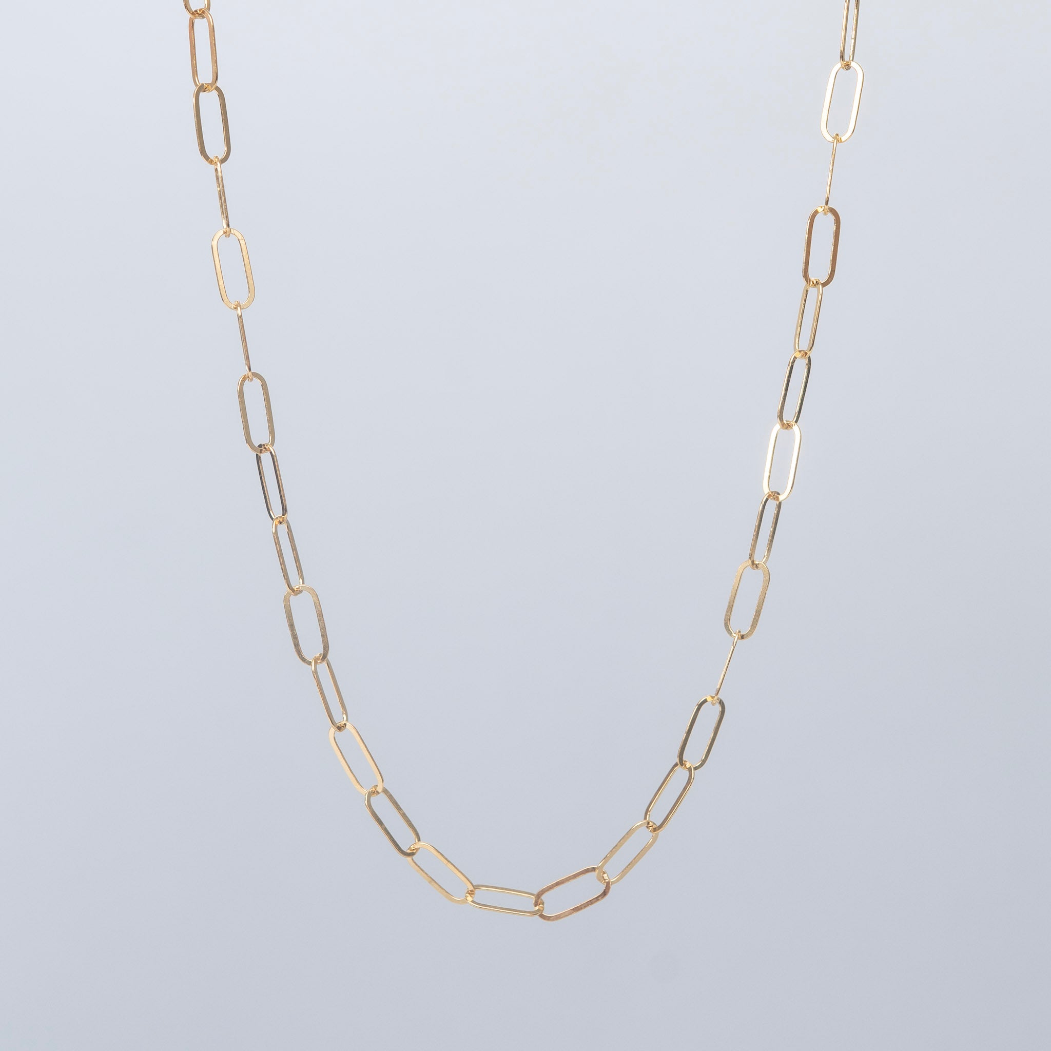 14k Gold Filled Midi Paperclip Layering Chain