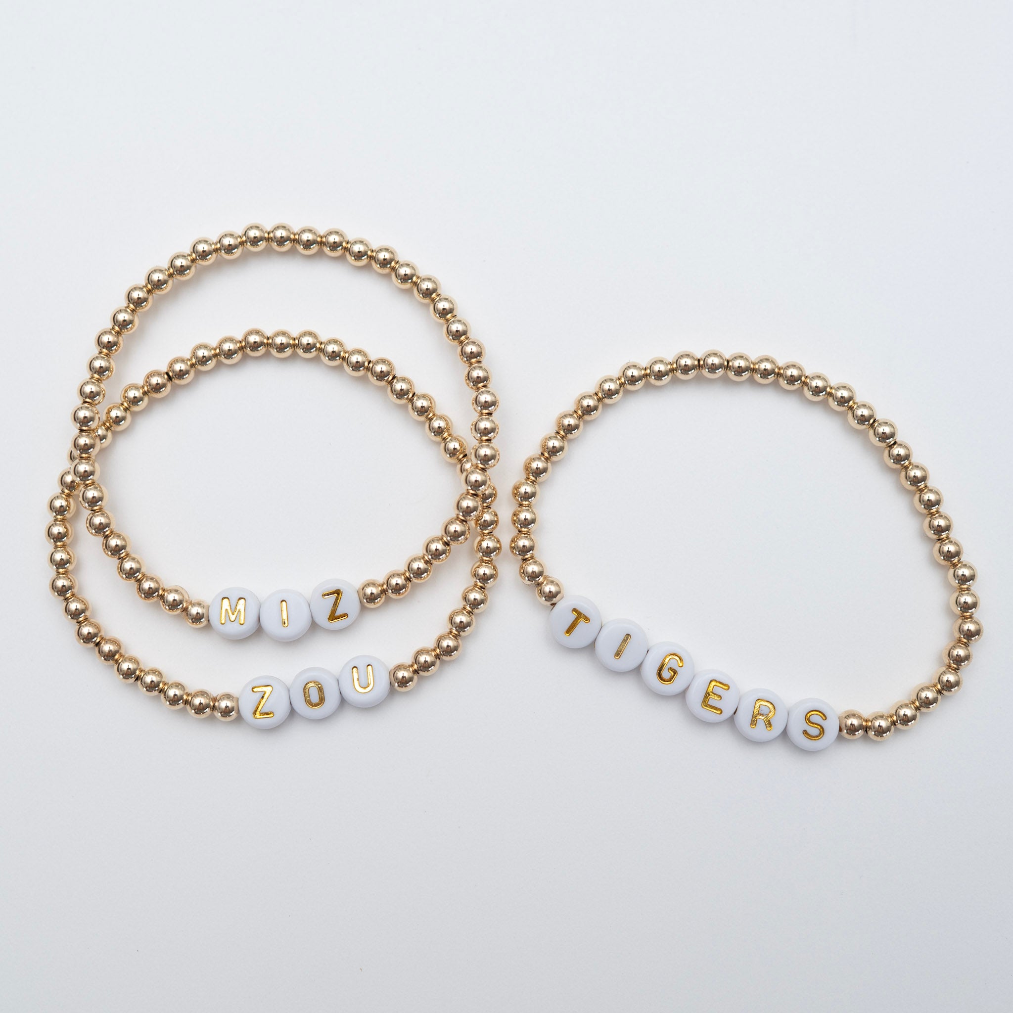 14k Gold Filled Personalized Game Day Bracelet