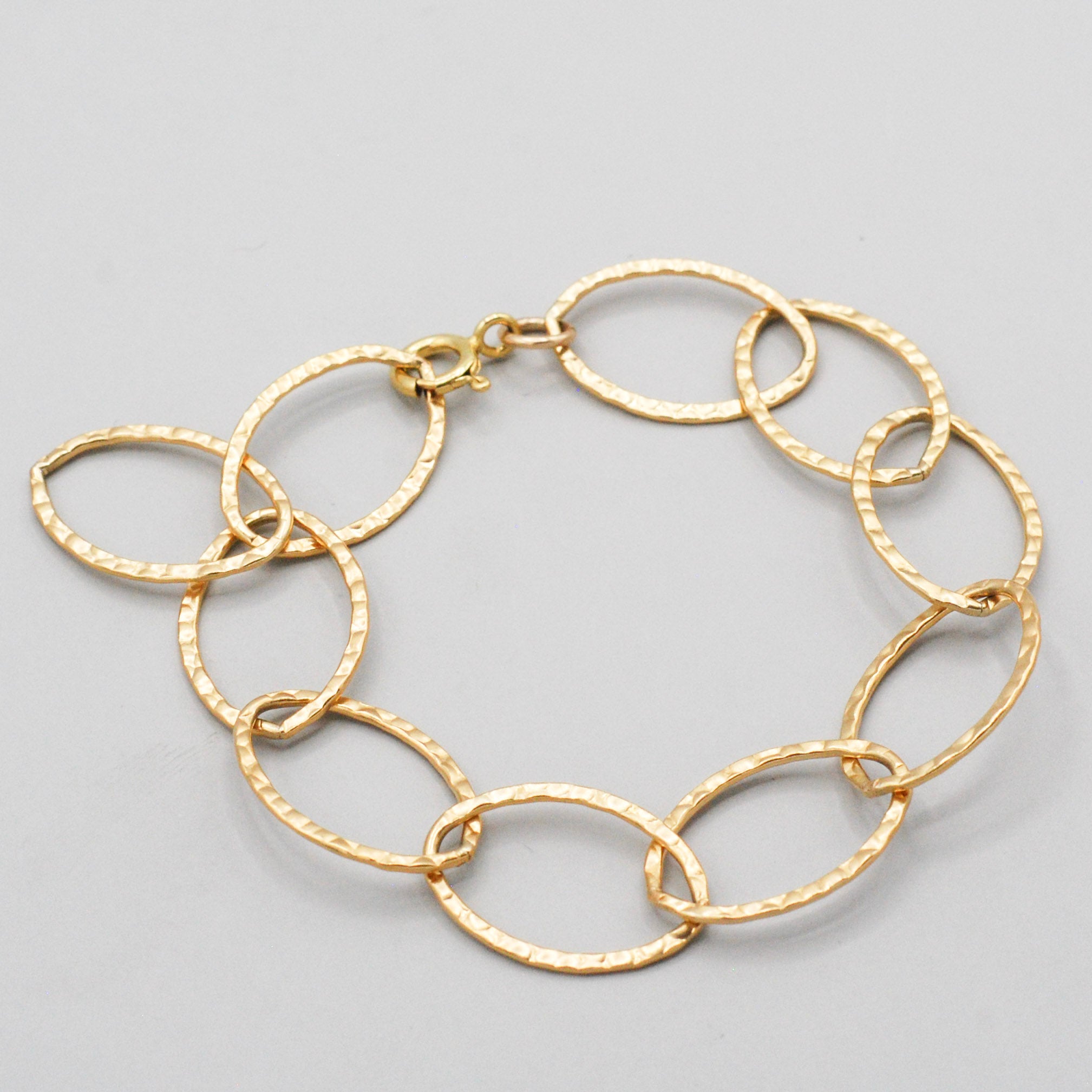 14k Gold Filled Heavy Link Chain Bracelet - Jewel Ya